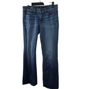 J.Crew Factory Stretch Blue Denim Low-rise Bootcut Jeans Size 27S